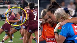 NSW star in distress, taken to hospital after 'nasty' injury as QLD ...