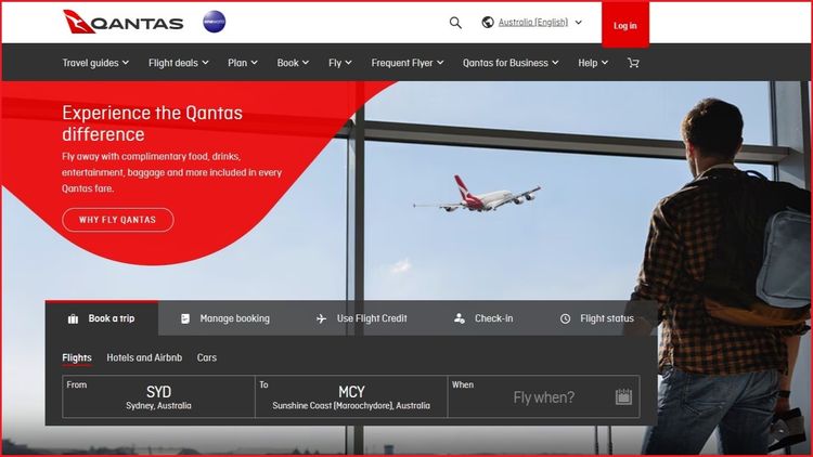 Qantas flights